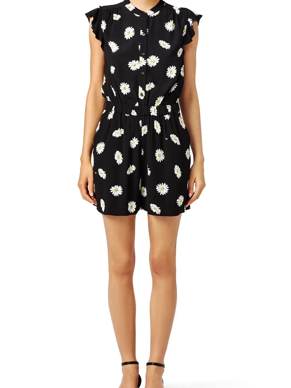 kate spade Black Daisy Print Romper